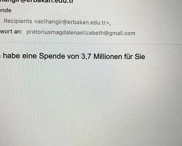 Na endlich, ich dachte schon, ich werde nie Millionär… #spam #inbox – via Instagram