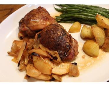 Gebackenes Hähnchen mit Quitten