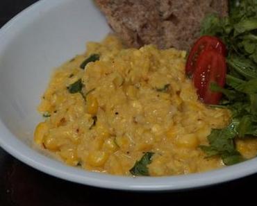 Was tun mit dem Mais aus dem Garten? Maispüree ist die Antwort