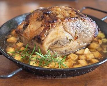 Schweinebraten a la Normandie {Schwein mit Apfel & Wein}
