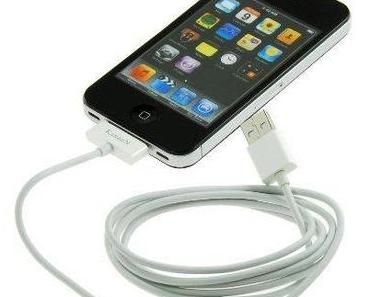 USB Ladekabel für Apple iPhone 3G/3GS/4, iPad/2, iPod – 147cm lang