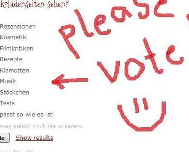 Umfrage in der Zielgerade