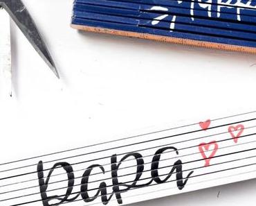 DIY Zollstock personalisieren für den Vatertag + Mama-News