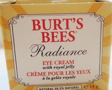 Review: Burt's Bees Radiance Augencreme mit Gelee Royal