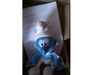 Ein Schlumpf geht auf Reisen