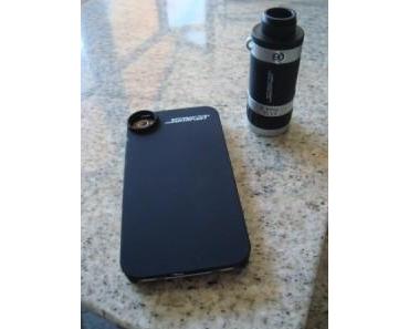 Im Test: Somikon iPhone4 Teleobjektiv-Aufsatz