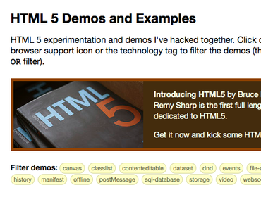 HTML5 Demos – von Canvas bis hin zu Videos