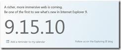 InternetExplorer 9 Beta startet