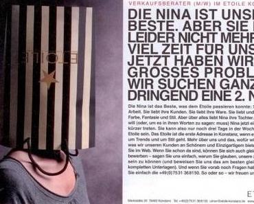 Stellenanzeige, wertschätzend.