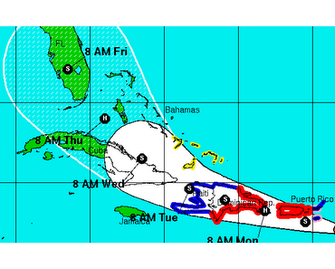 Tropischer Sturm IRENE aktuell: Langzeitprognose sehr unsicher, potentielle Ankunft als Hurrikan vor Florida