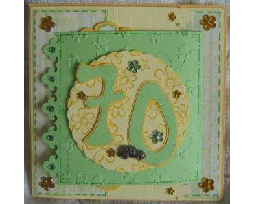 Auftragskarte zum 70.