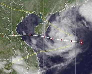 Tropischer Sturm NALGAE baut vor Hainan und Vietnam deutlich ab