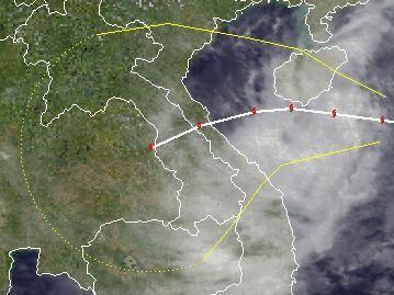 Tropischer Sturm NALGAE nähert sich Vietnam