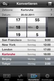 Weltuhr – The World Clock auf iPad, iPhone und die Zeitumstellung spielt keine Rolle