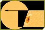 Gewaltiger Sonnenfleck schiebt sich auf die Sonnenscheibe
