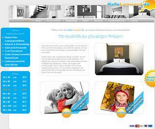 Shop-Vorstellung, Hallo Leinwand