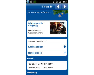 Weihnachtsmärkte Deutschland für Android und iOS