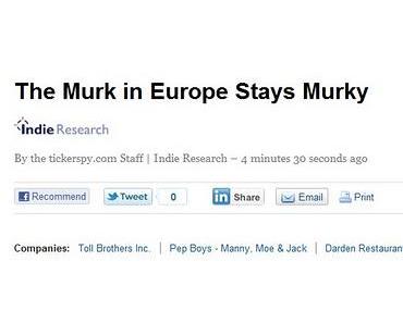 Euro: Murk stays murky