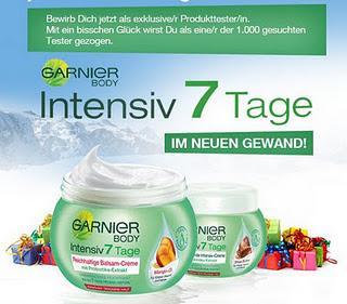 1000 Tester für Garnier Body Intensiv 7 Tage Creme gesucht