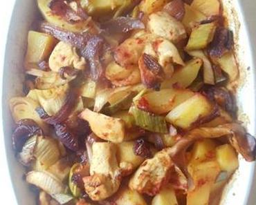 POREE-HÄHNCHENGERICHT IM OFEN