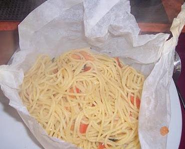 Spaghetti en foil