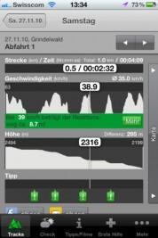 Slope Track – zeichnet auf Ihrem iPhone Ihre Alpin-Abfahrten auf und bietet Wetterinformationen zu den Skigebieten