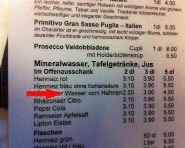 Letzthin im Restaurant …