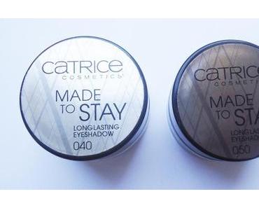 Swatches: Catrice Made to Stay Longlasting Eyeshadow in 040 Lord of the Blings und 050 Metall of Honor