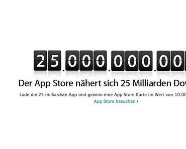 App Store nähert sich 25 Millarden Downloads