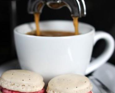Macarons mit schwarzem Pfeffer und Himbeerganache
