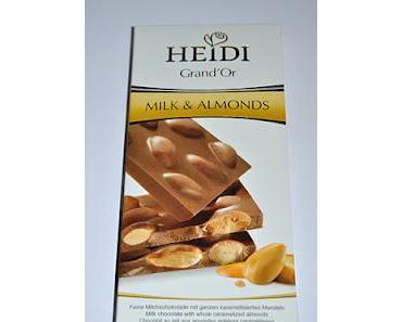Heidi Grand'Or Milk & Almonds, Milk & Hazelnuts und Florentine