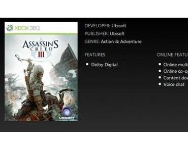 Assassin’s Creed 3 – Kommt mit Koop-Modus