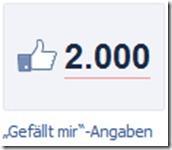 Geschafft  :) haekelmode.com hat 2.000 Fans – Wir sagen DANKE !!!!