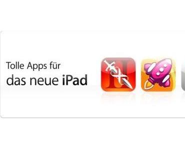 Apple veröffentlicht Liste der für das neue iPad optimierten Apps
