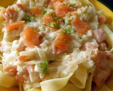 Tagliatelle mit Fenchel-Lachs-Sauce