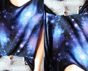 Glitter Shorts and Galaxy Shirt