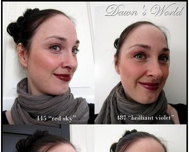 Tragebilder zu verschiedenen Artdeco Lipsticks