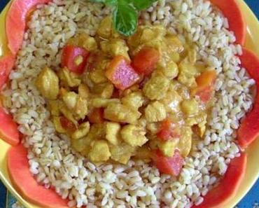 Papaya-Hähnchen-Curry