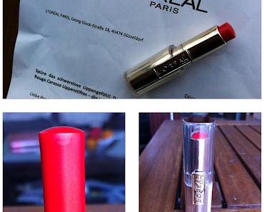 Rebellisch und rot: ROUGE CARESSE von LÒRÉAL