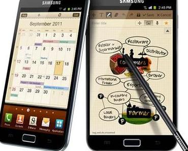 Ice Cream Sandwich-Update für Samsung’s Galaxy Note ist da.