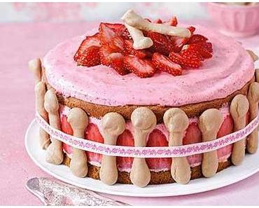 Erdbeer-Matcha Kuchen