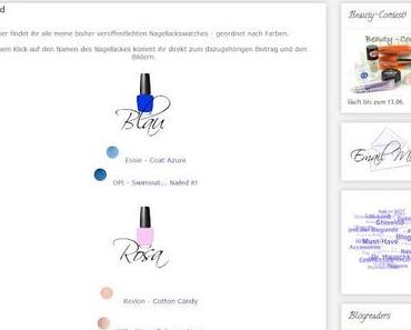 Verzeichnis meiner Nagellack-Swatches