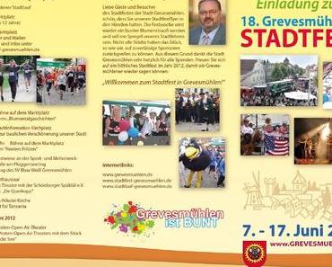 Wir haben für euch geöffnet auf dem Stadtfest in Grevesmühlen am 16.06.12