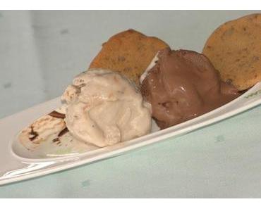 Backen mit Kindern  IX  Bananen und Schoko Eis mit Milkyway Cookies