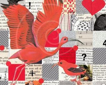 Flamingotanz mit Retrokoffer