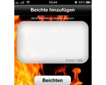 Beichten Anonym – zum Erleichtern Ihrer Seele auf dem iPhone