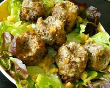 Gugelhüpfchen-Frikadellen mit Mais und Cornflakes