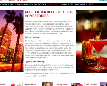 [Preview] ANNY LE CELEBRITIES IN BEL AIR – L.A. HOMESTORIES