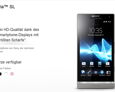 Xperia SL – neues Smartphone offiziell gelistet