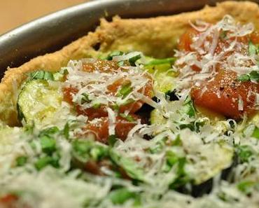 Zucchini-Tomaten-Mozzarella Tarte